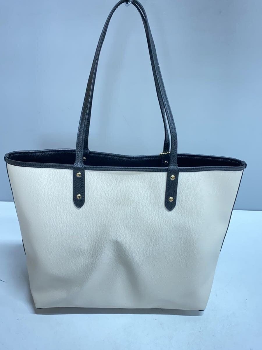 COACH Tote Bag_All Leather CRM 3