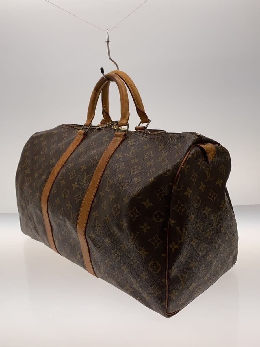 LOUIS VUITTON Keepall 45_Monogram Canvas PVC BRW 2