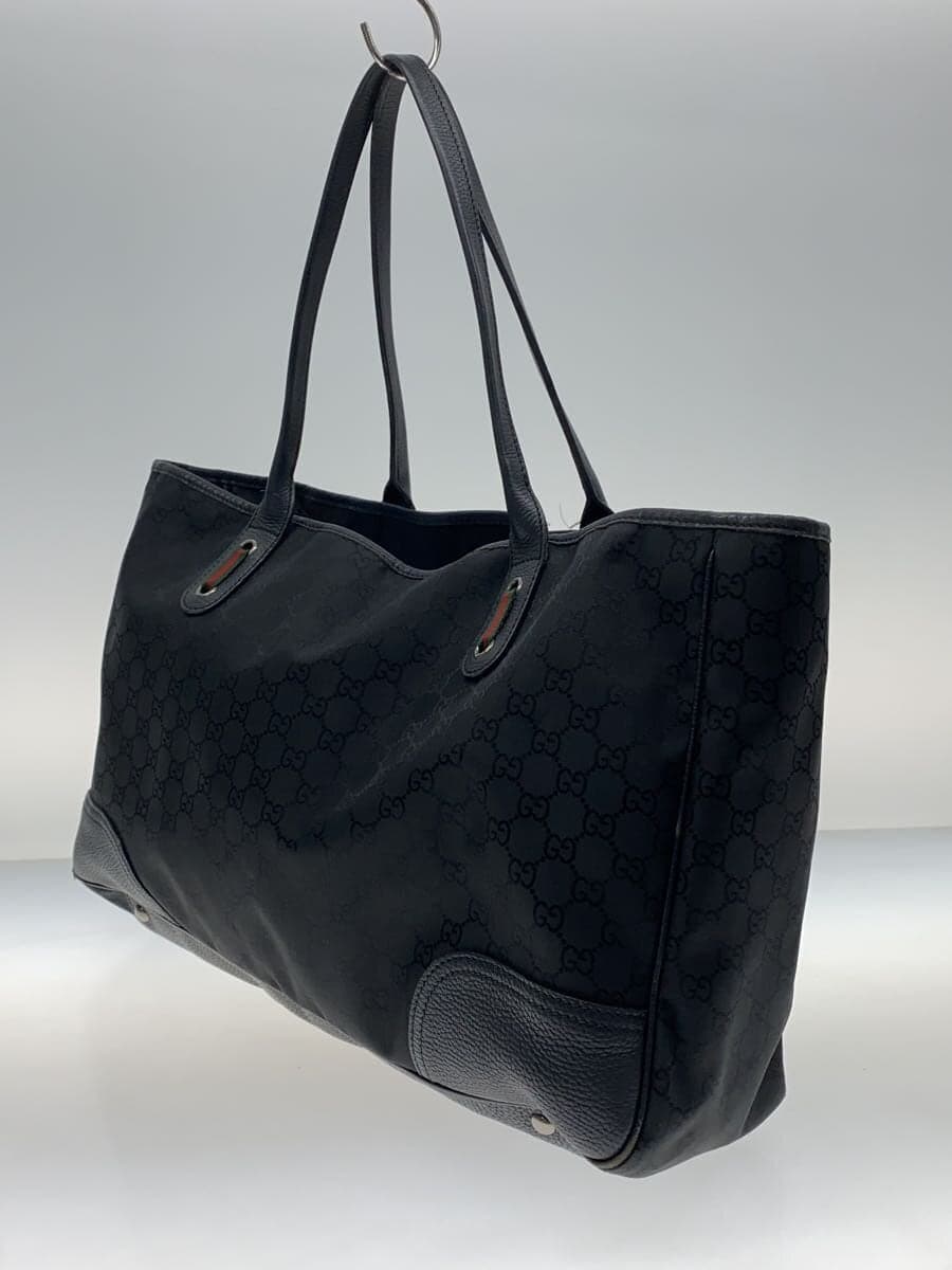 GUCCI tote bag nylon black all-over pattern 293589 2