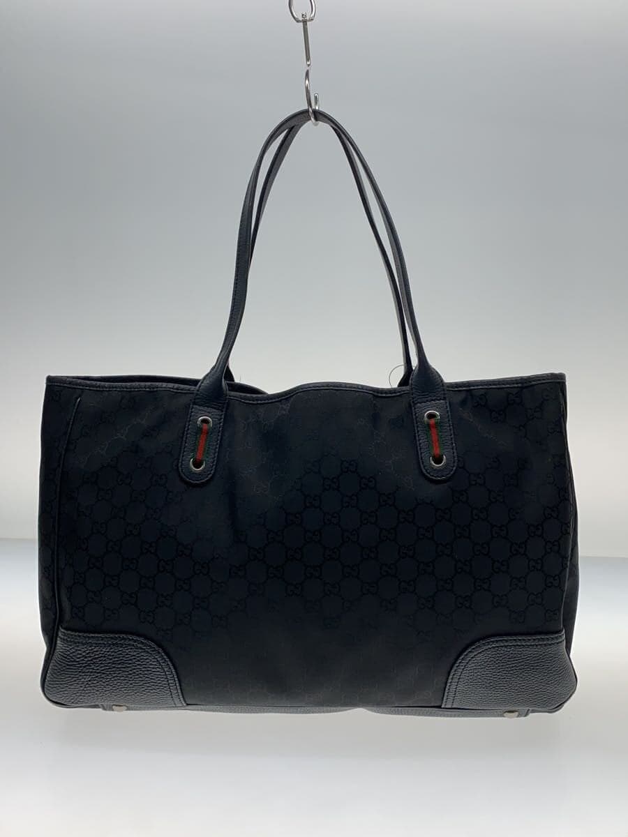GUCCI tote bag nylon black all-over pattern 293589 3