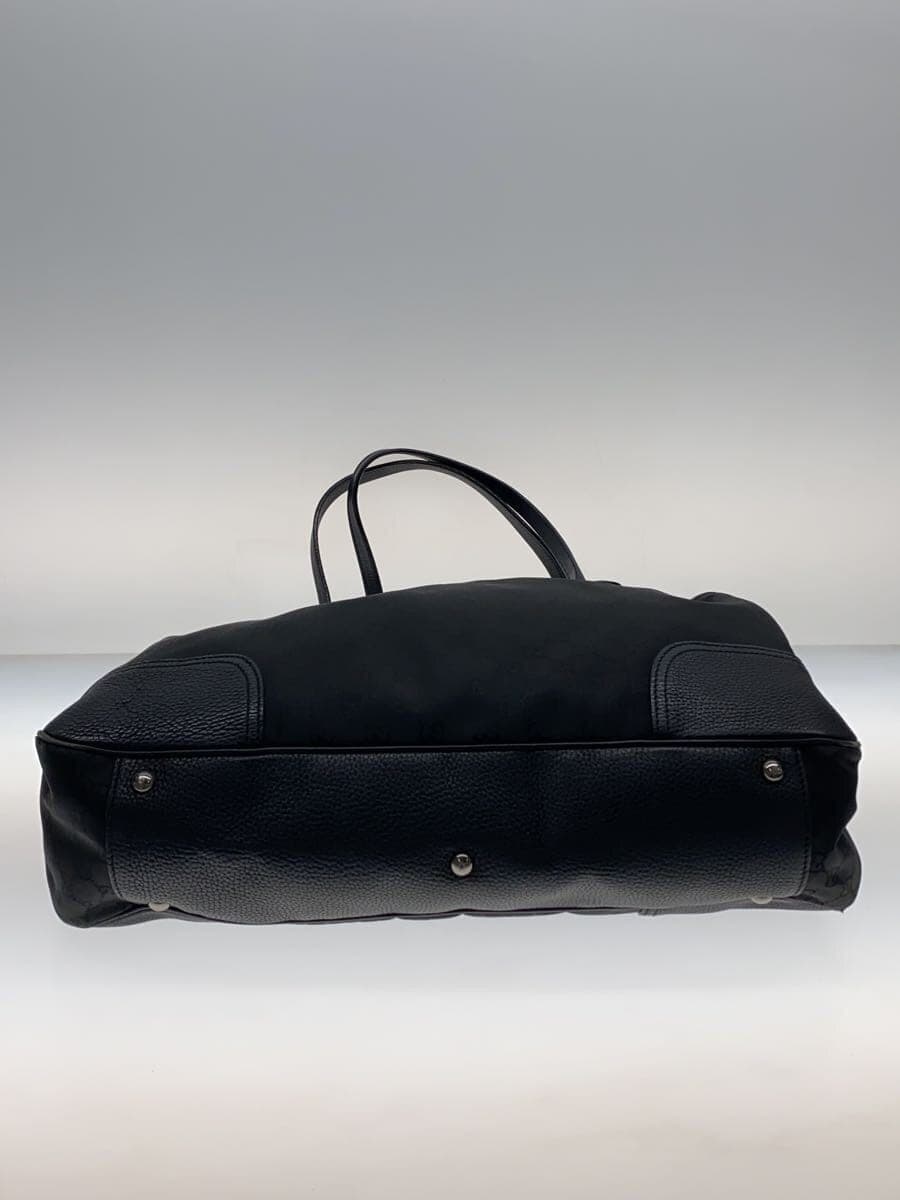 GUCCI tote bag nylon black all-over pattern 293589 4