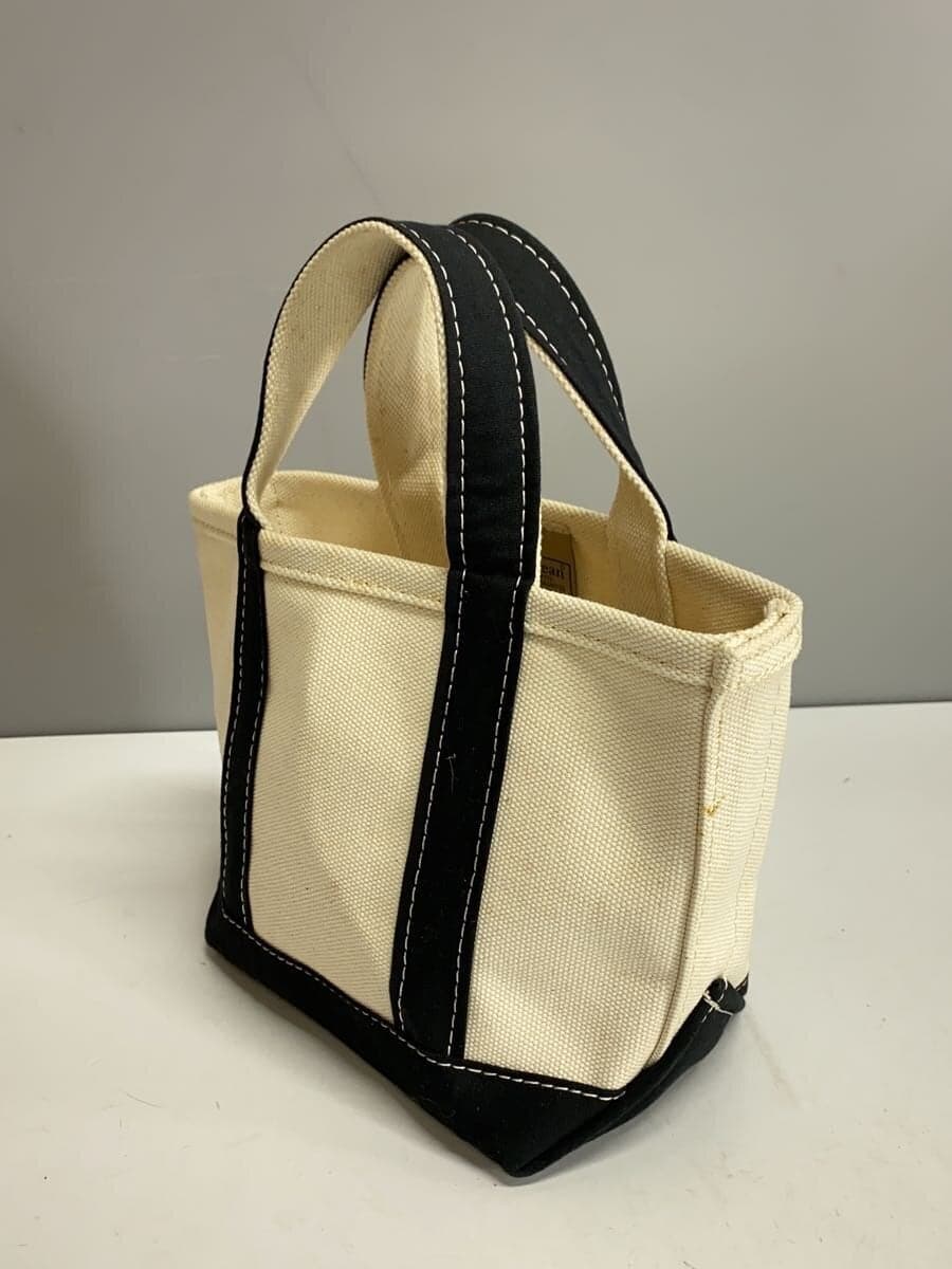 L.L.Bean Handbag Canvas WHT 2