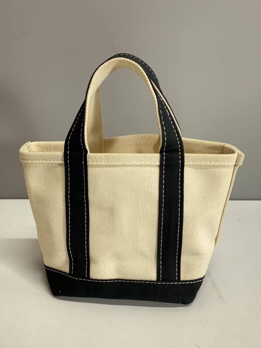 L.L.Bean Handbag Canvas WHT 3