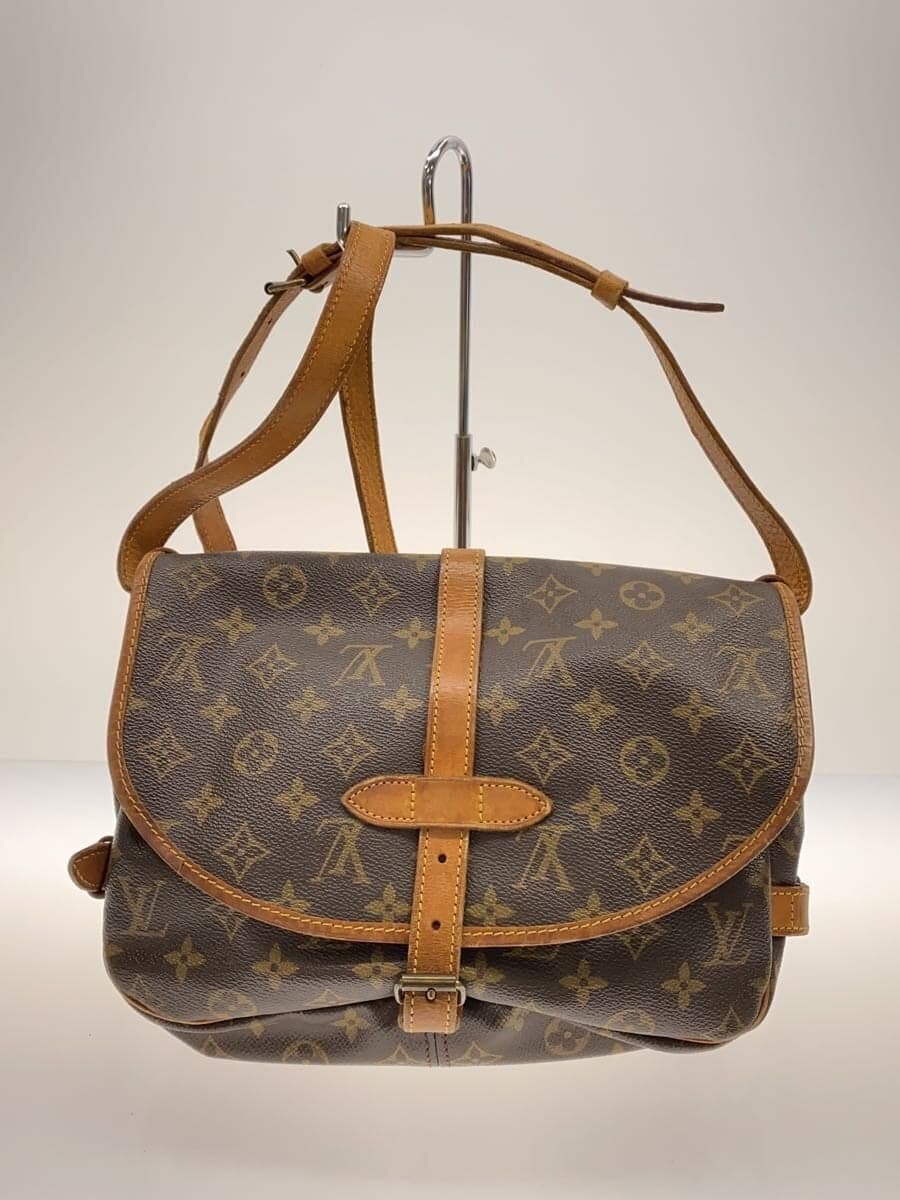 LOUIS VUITTON1)Saumur 30_Monogram Canvas PVC BRW 3