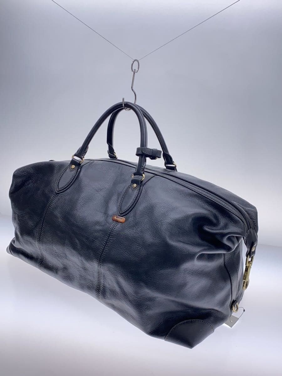 Aquascutum Boston Bag Leather BLK 2