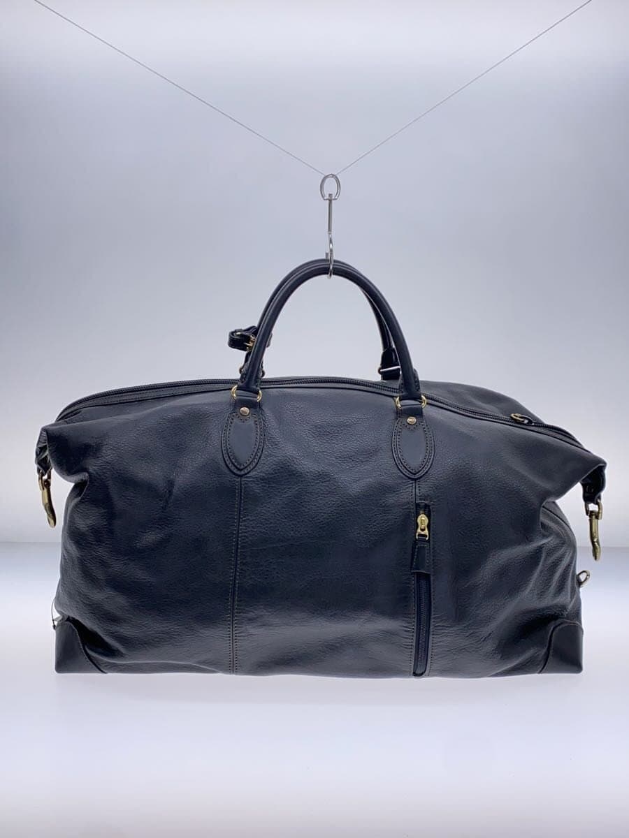 Aquascutum Boston Bag Leather BLK 3