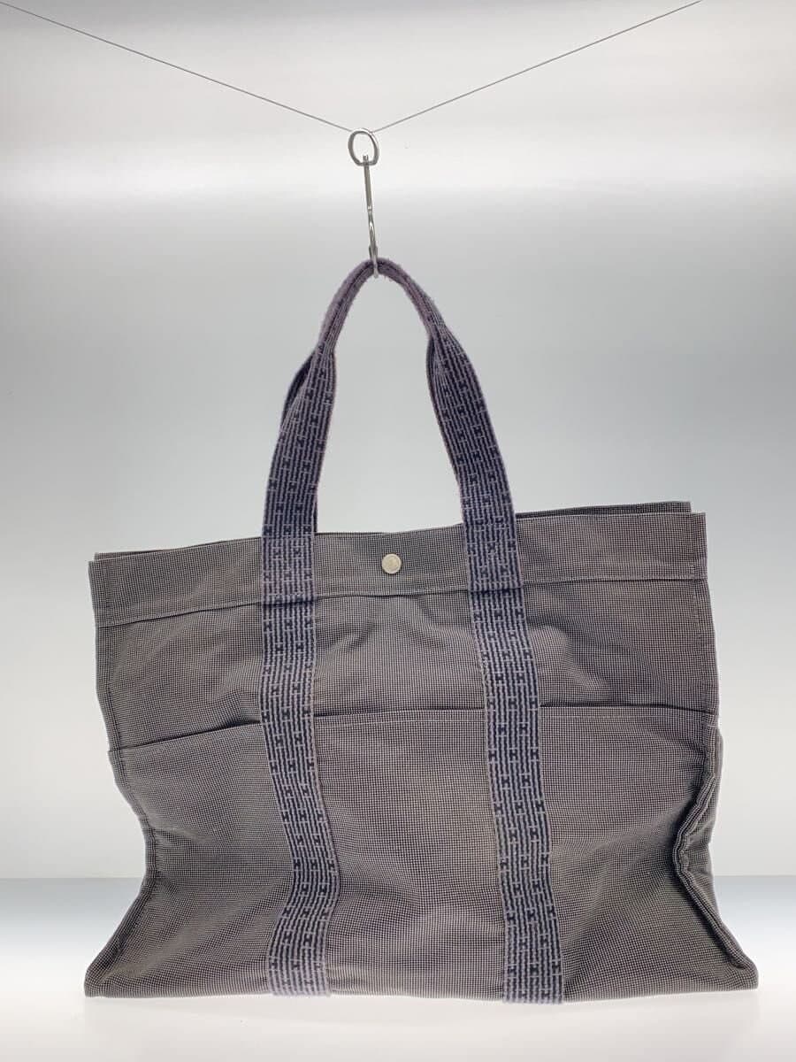 HERMES Aile Line GM Tote Bag Cotton Black 3