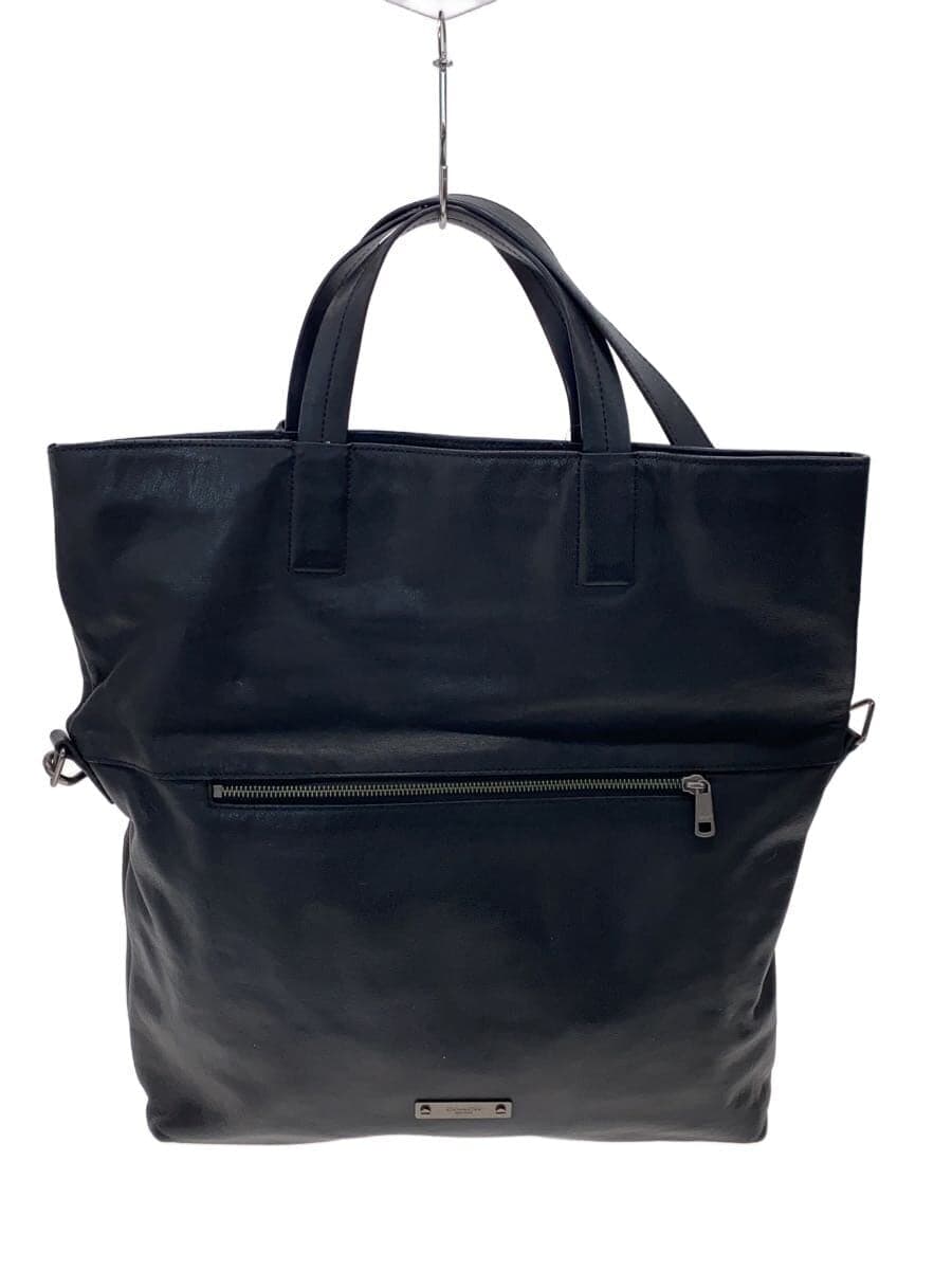 COACH Tote Bag Leather Black 71184