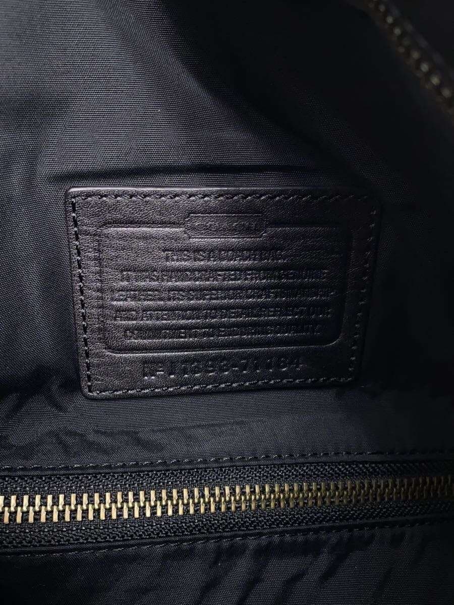 COACH Tote Bag Leather Black 71184 5