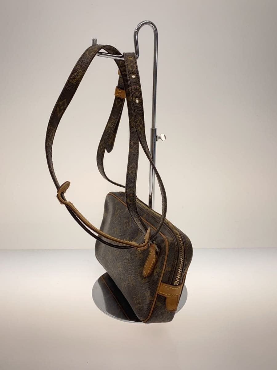 LOUIS VUITTON Pochette Marly Bandouliere_Monogram Canvas PVC BRW 2