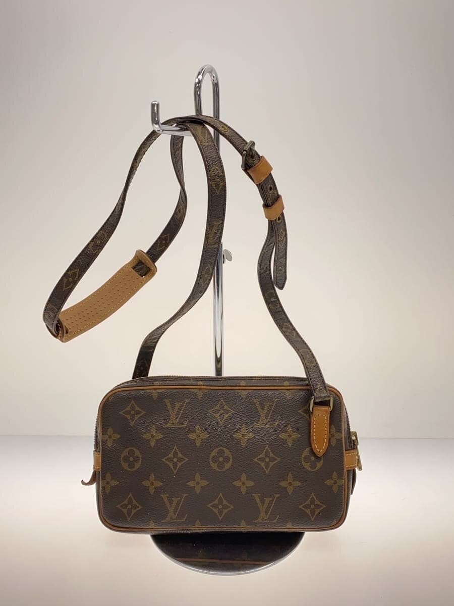 LOUIS VUITTON Pochette Marly Bandouliere_Monogram Canvas PVC BRW 3