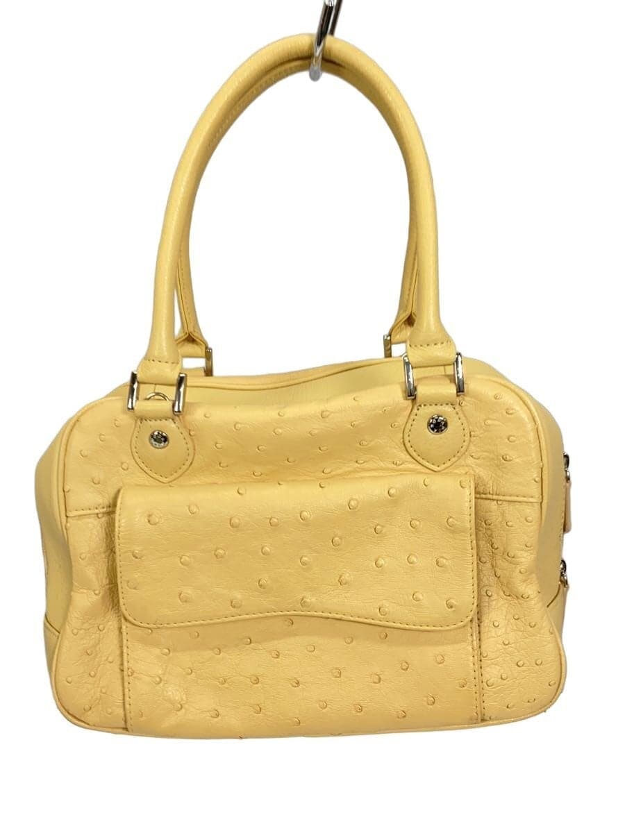 OSTRICH Handbag Leather BEG