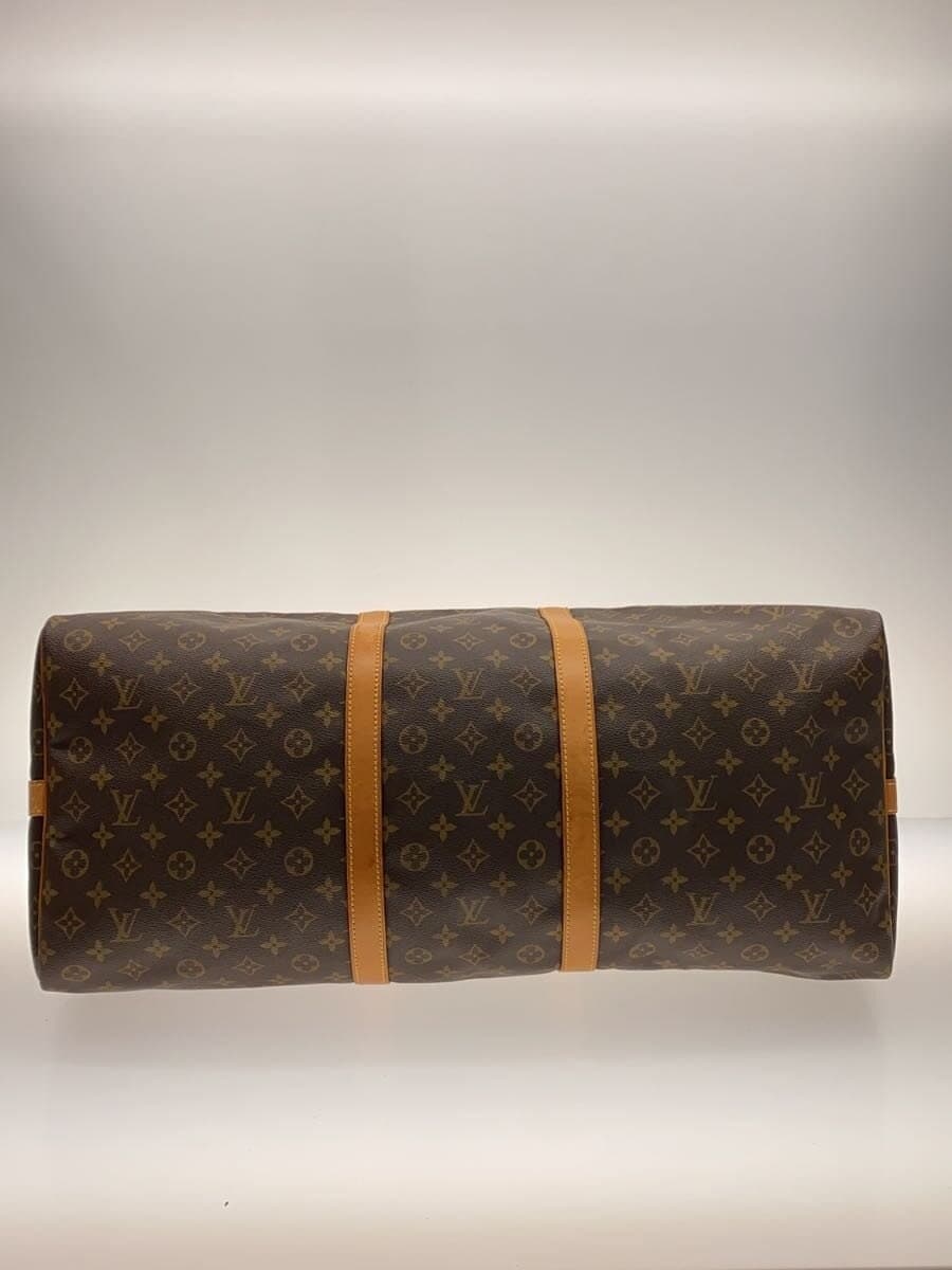 LOUIS VUITTON Keepall Bandouliere 60_Monogram Canvas PVC BRW 4