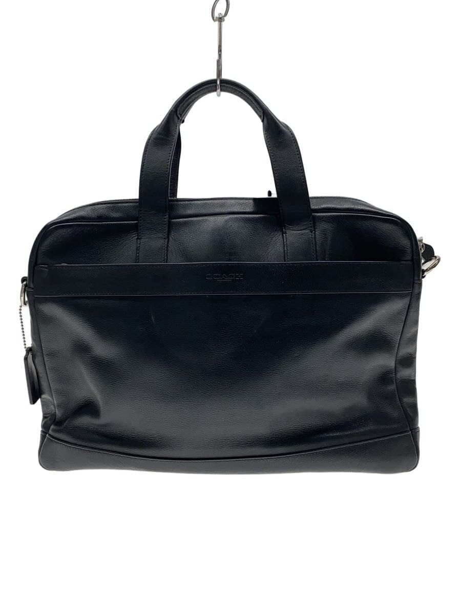 COACH Briefcase Leather Black F54801