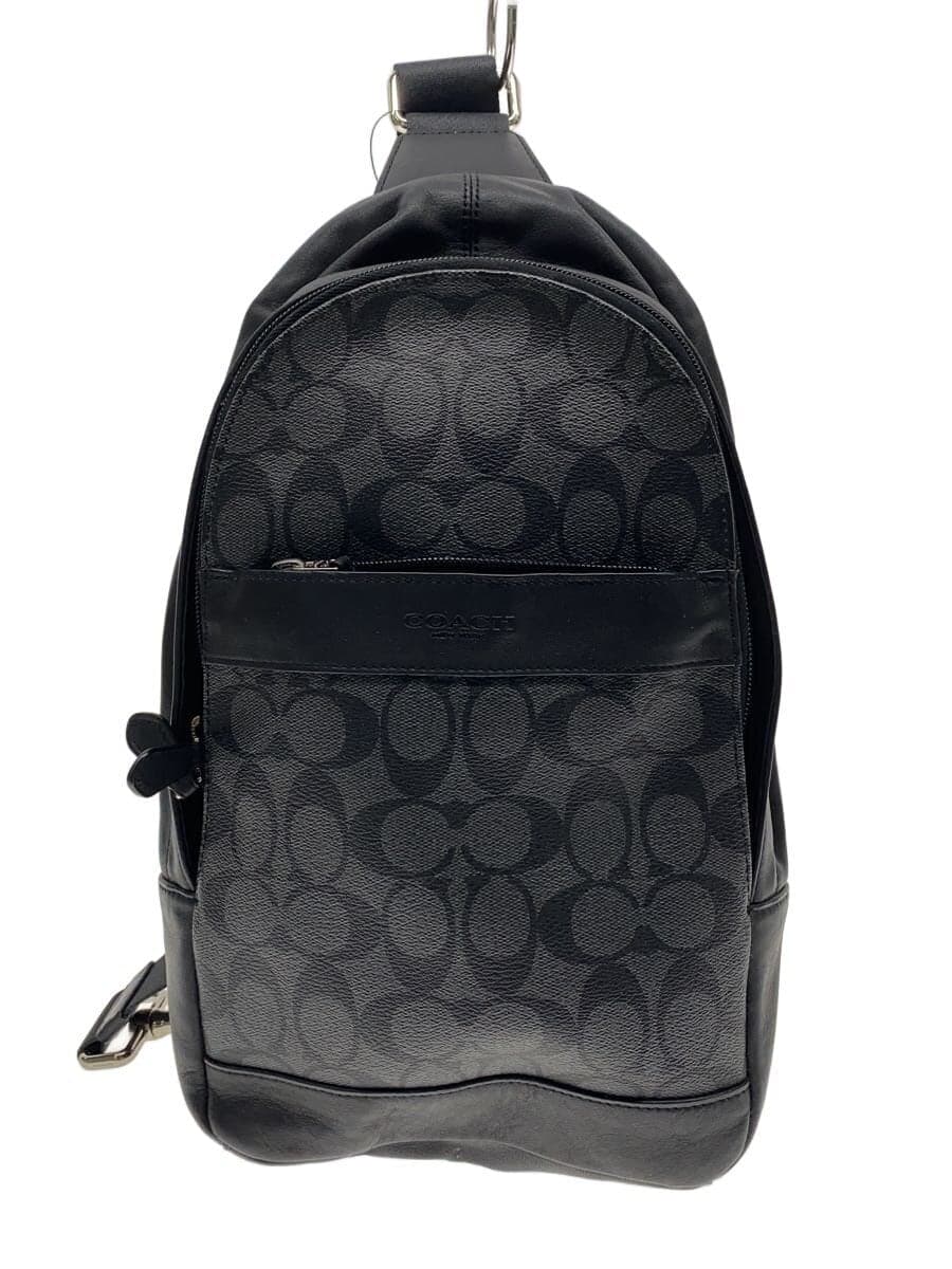 COACH Shoulder Bag -- BLK All-over Pattern F54787