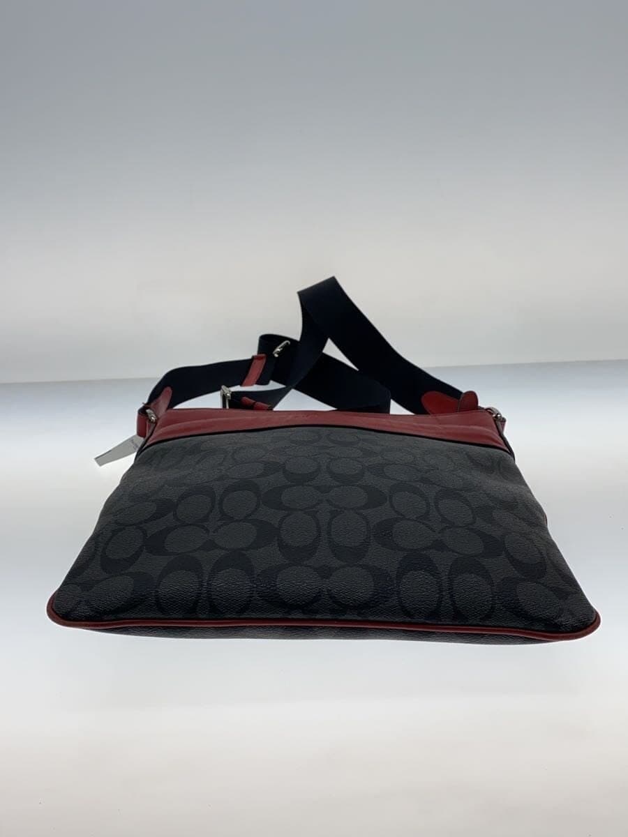 COACH Shoulder Bag Signature -- BLK Allover Pattern F71877 4