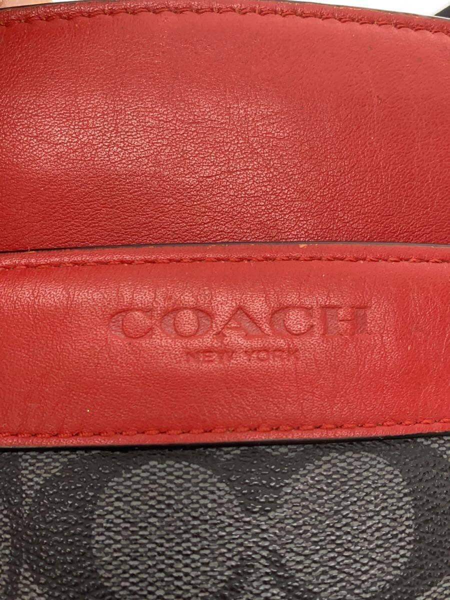 COACH Shoulder Bag Signature -- BLK Allover Pattern F71877 5