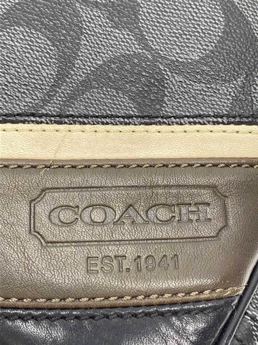 COACH Shoulder Bag -- BLK All-over pattern 70605 5