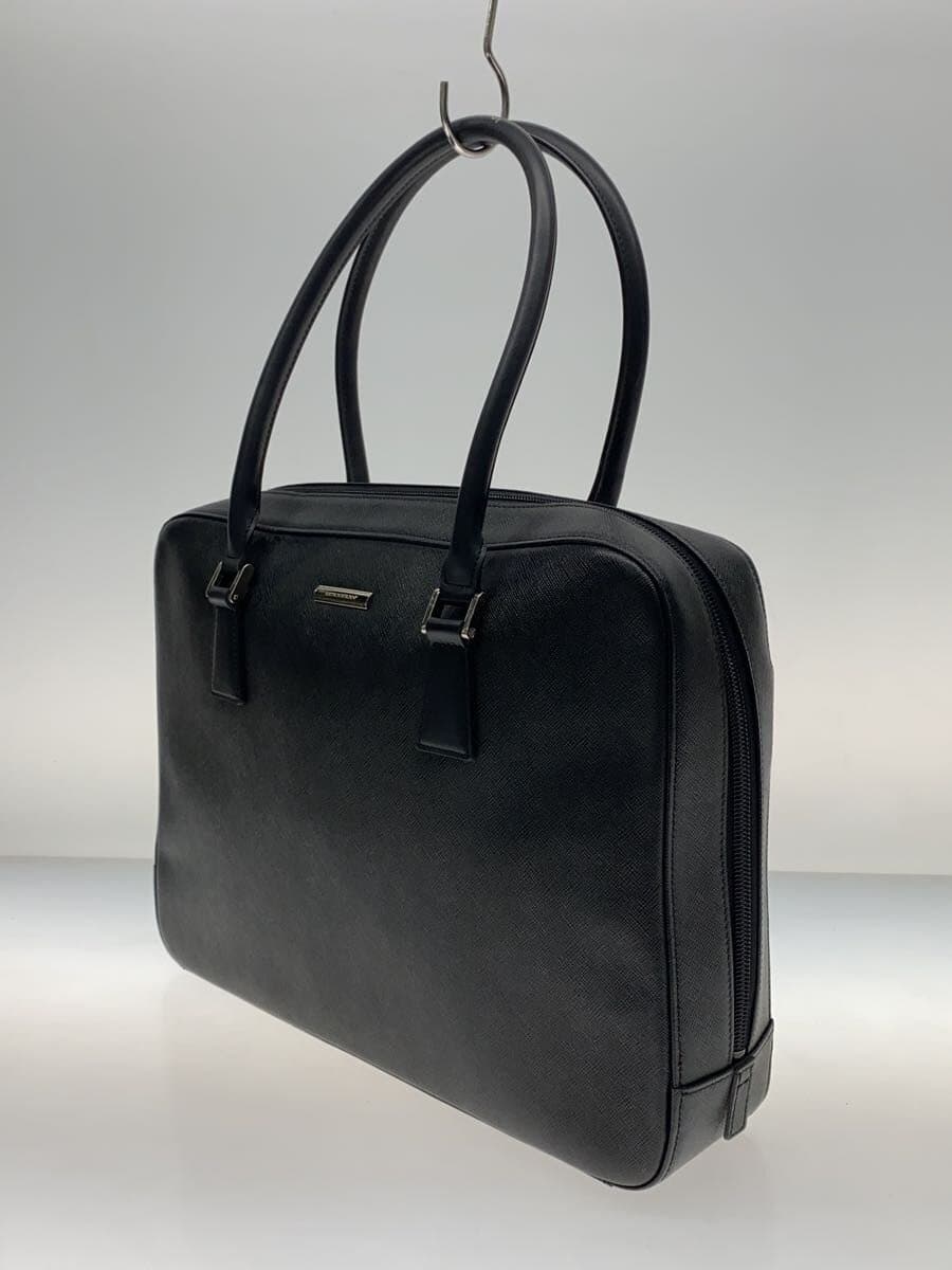 BURBERRY tote bag leather BLK 2