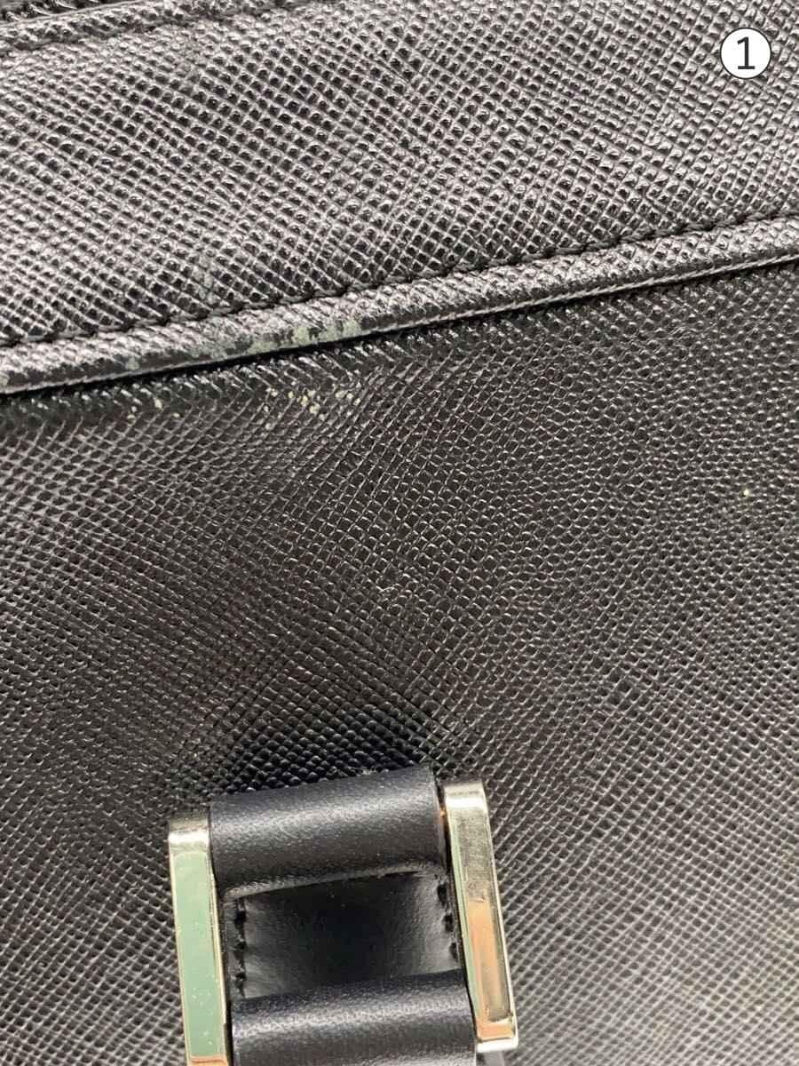 BURBERRY tote bag leather BLK 7