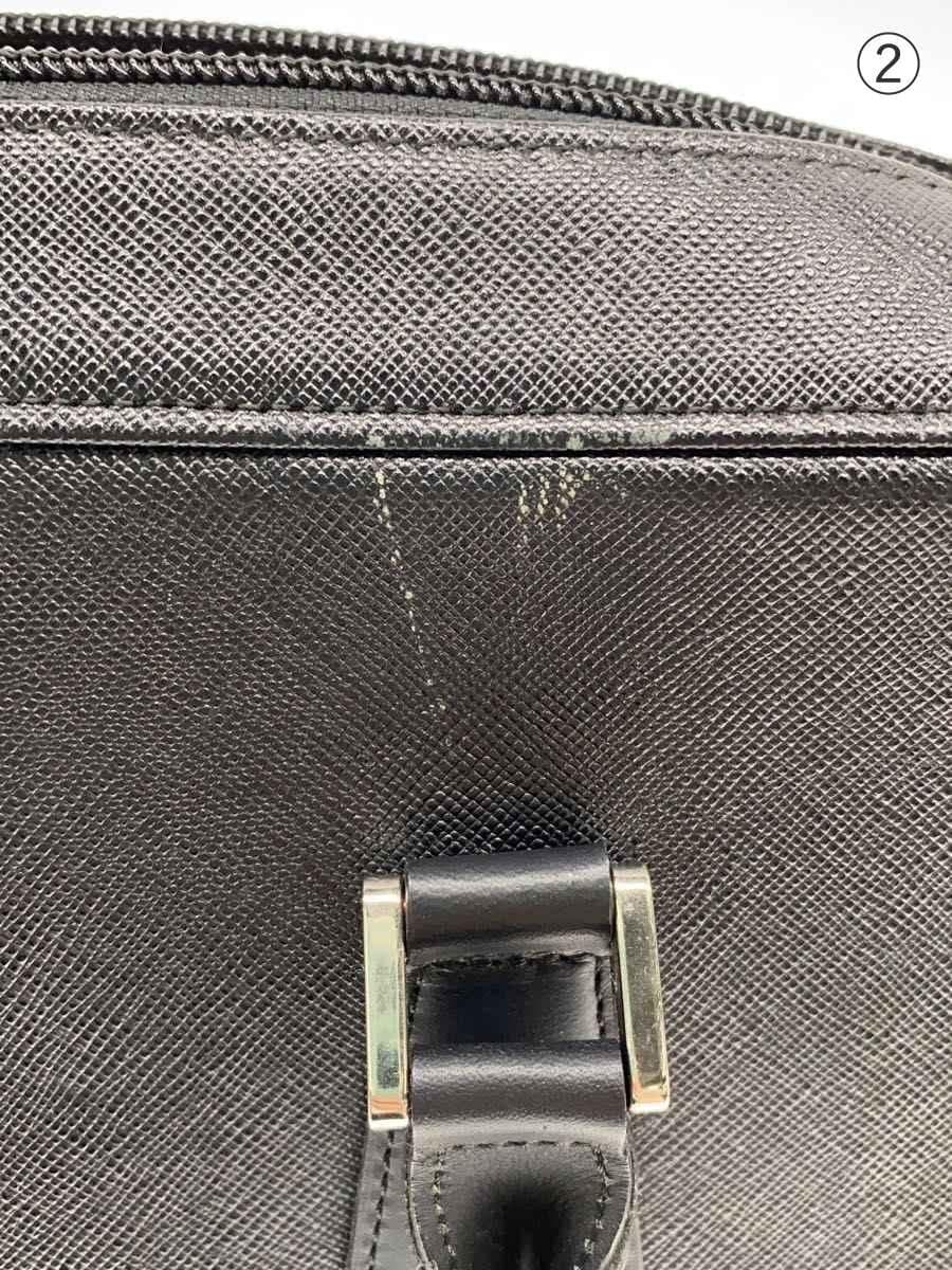 BURBERRY tote bag leather BLK 8