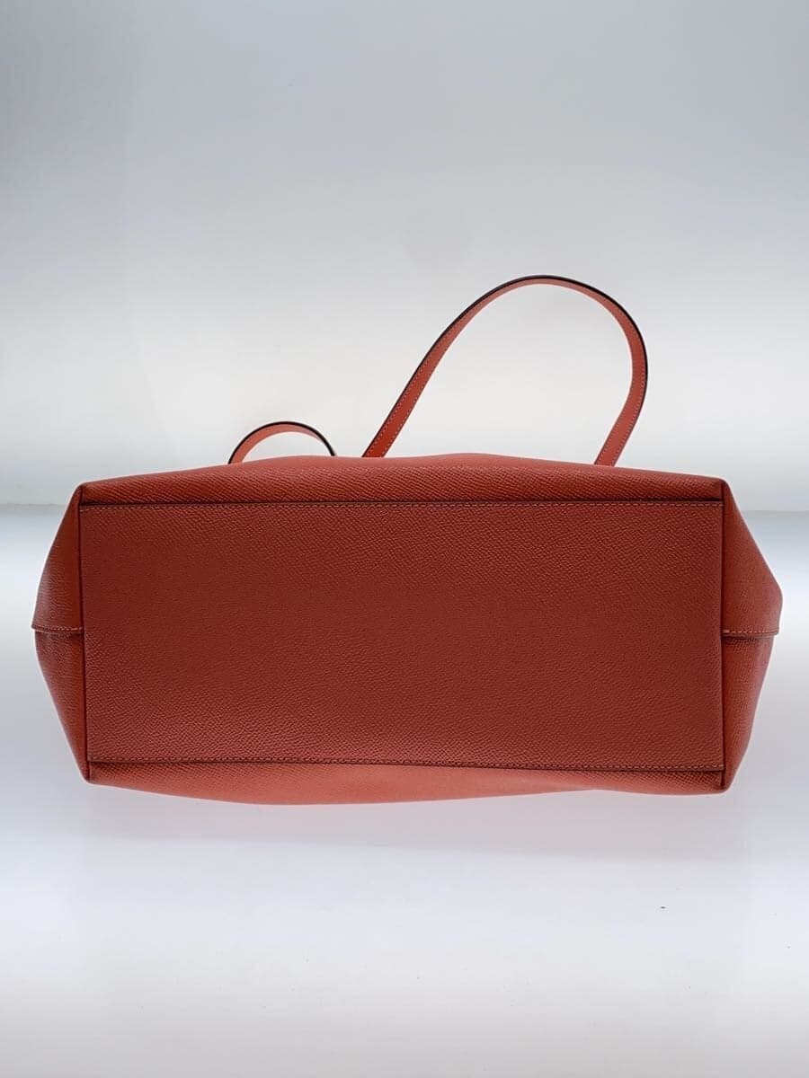 COACH Tote Bag _ Red Leather PNK F58846 4