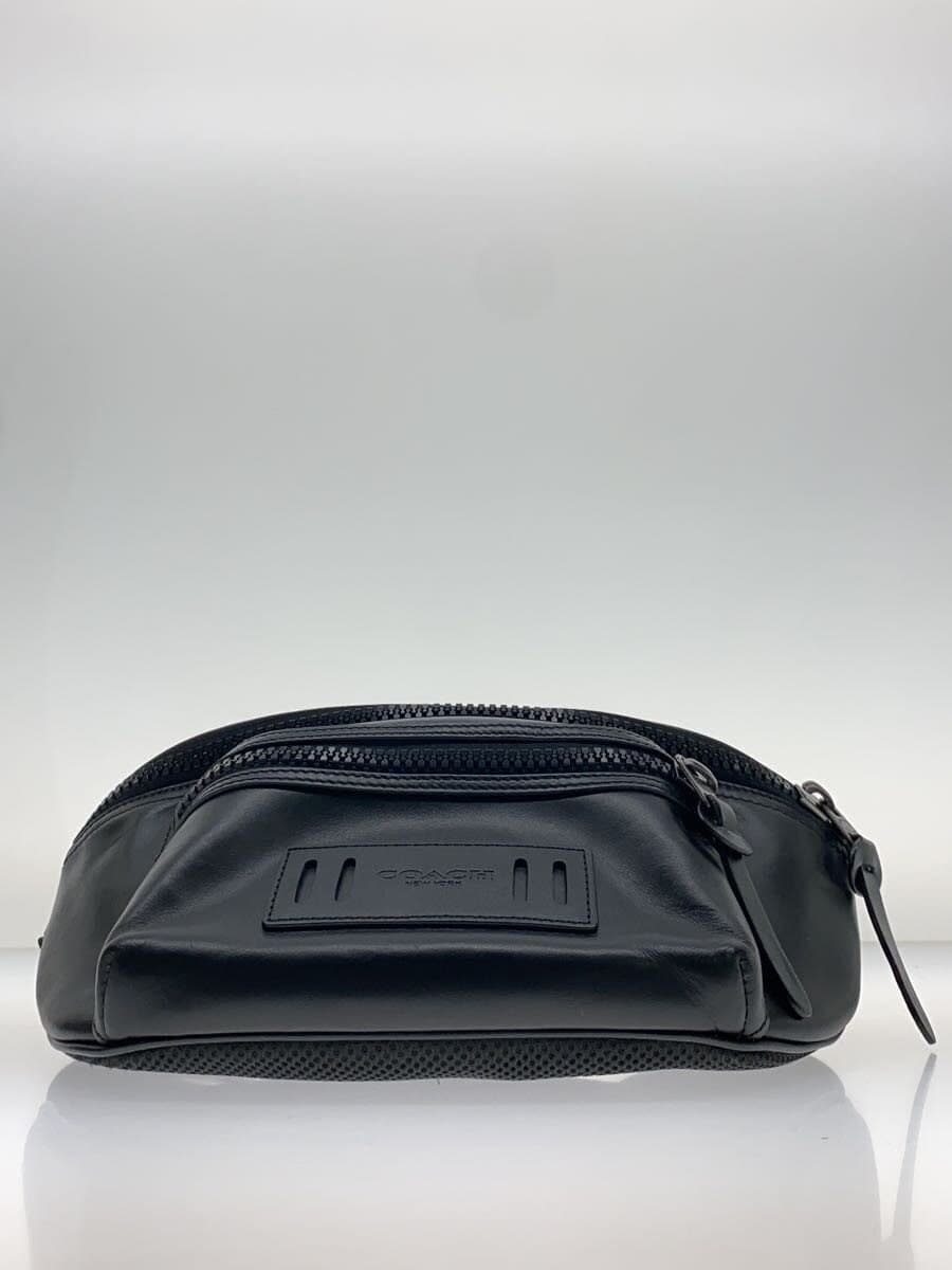 COACH Waist Bag Leather Black F75776 4