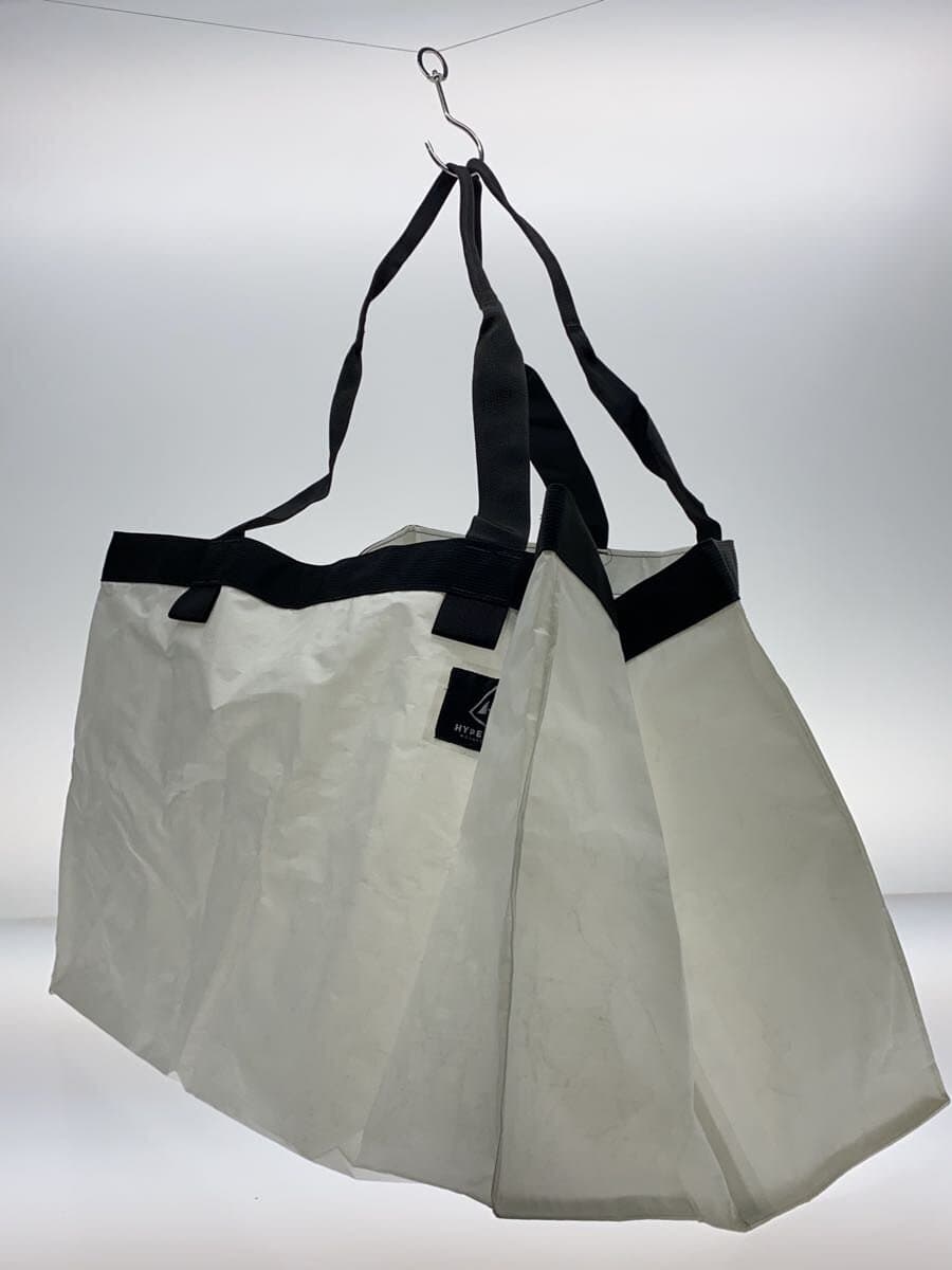 HYPERLITE Tote Bag Nylon WHT Plain 2
