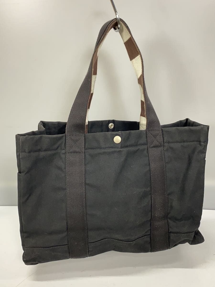 PORTER tote bag canvas BLK plain 3
