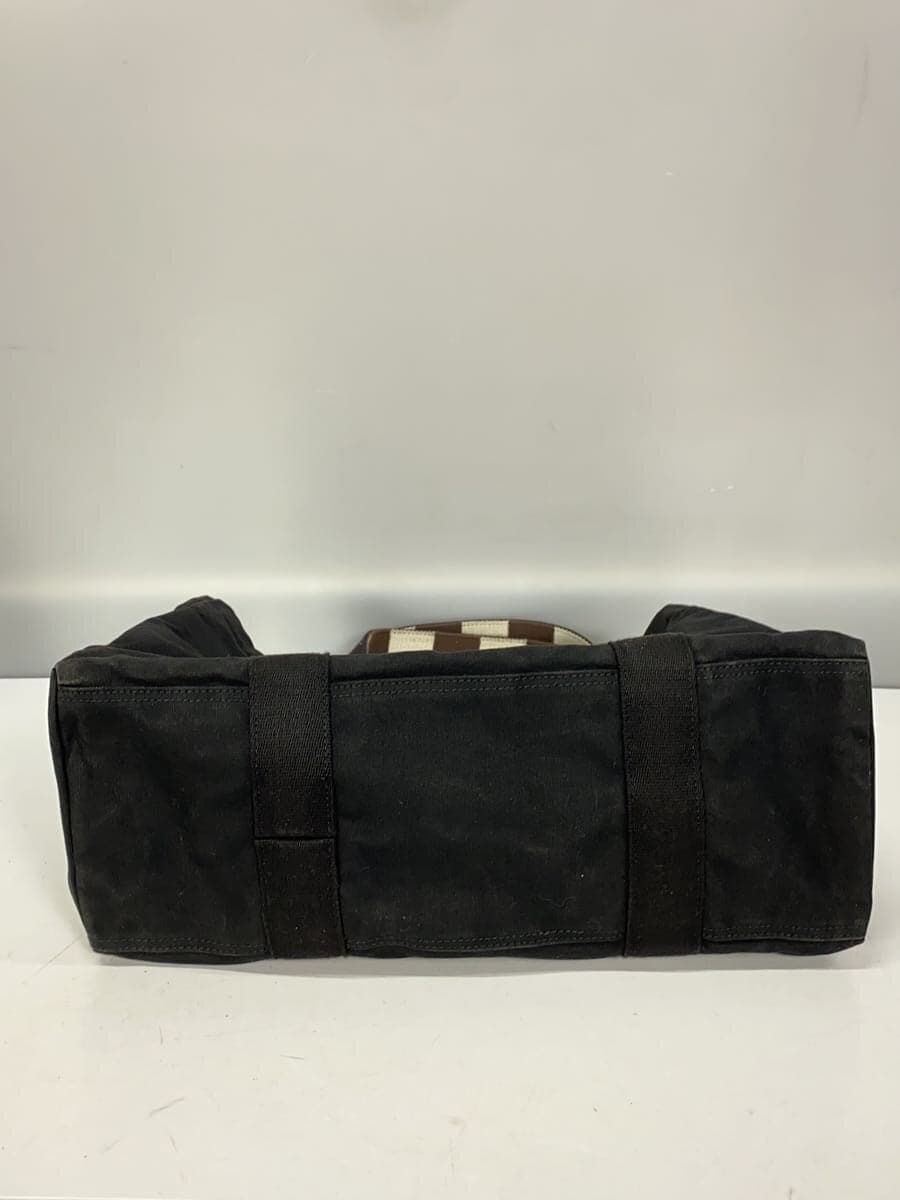 PORTER tote bag canvas BLK plain 4