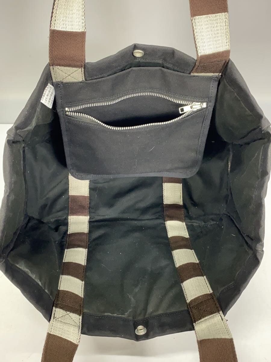 PORTER tote bag canvas BLK plain 6