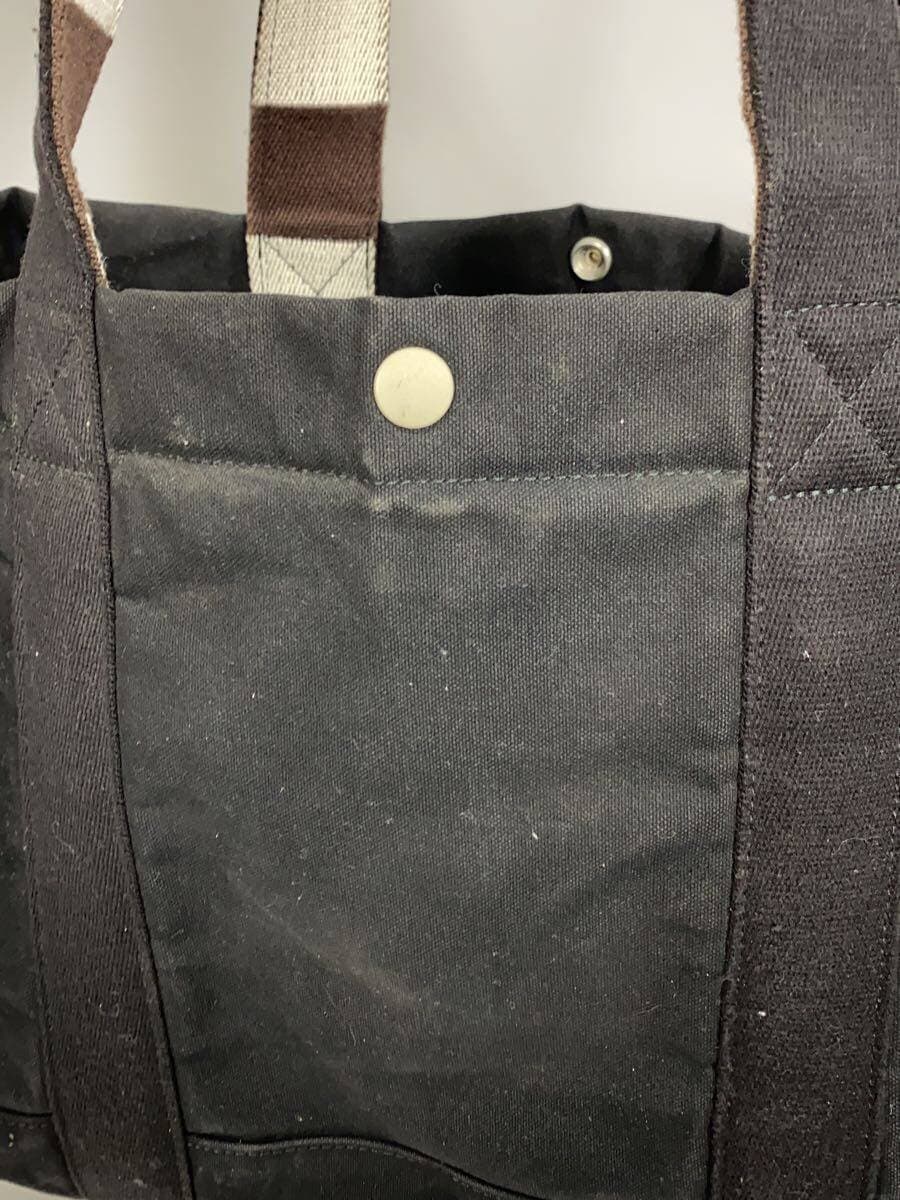 PORTER tote bag canvas BLK plain 7