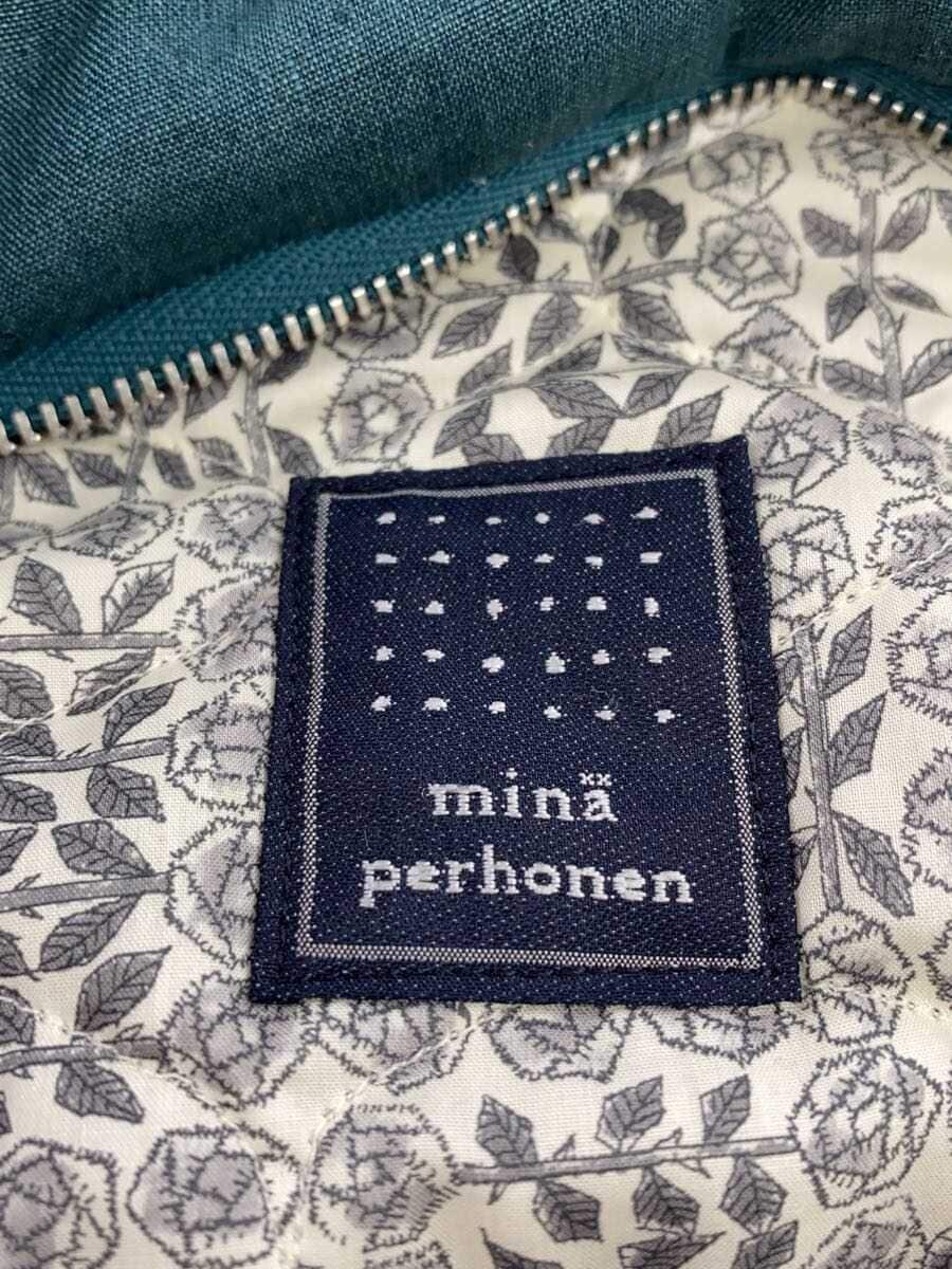 mina perhonen shoulder bag linen GRN aes9380 5