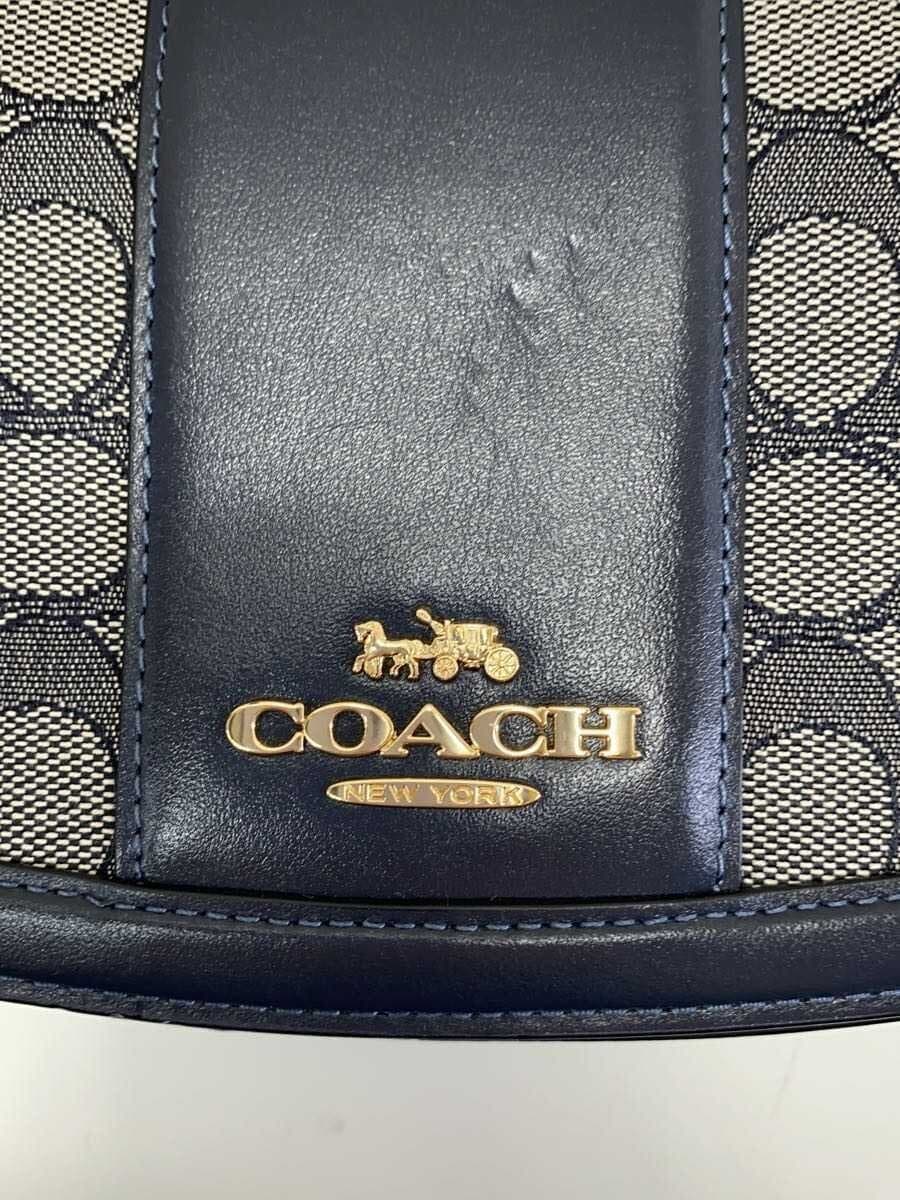COACH Shoulder Bag Canvas NVY All Over Pattern E2481-CT767 5
