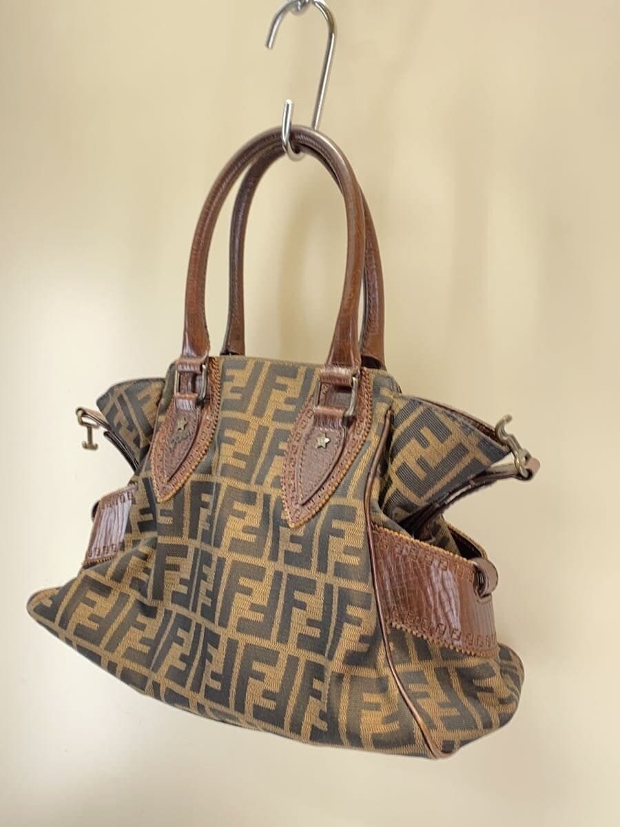 FENDI handbag canvas BRW all-over pattern Zucca pattern Etnico 2