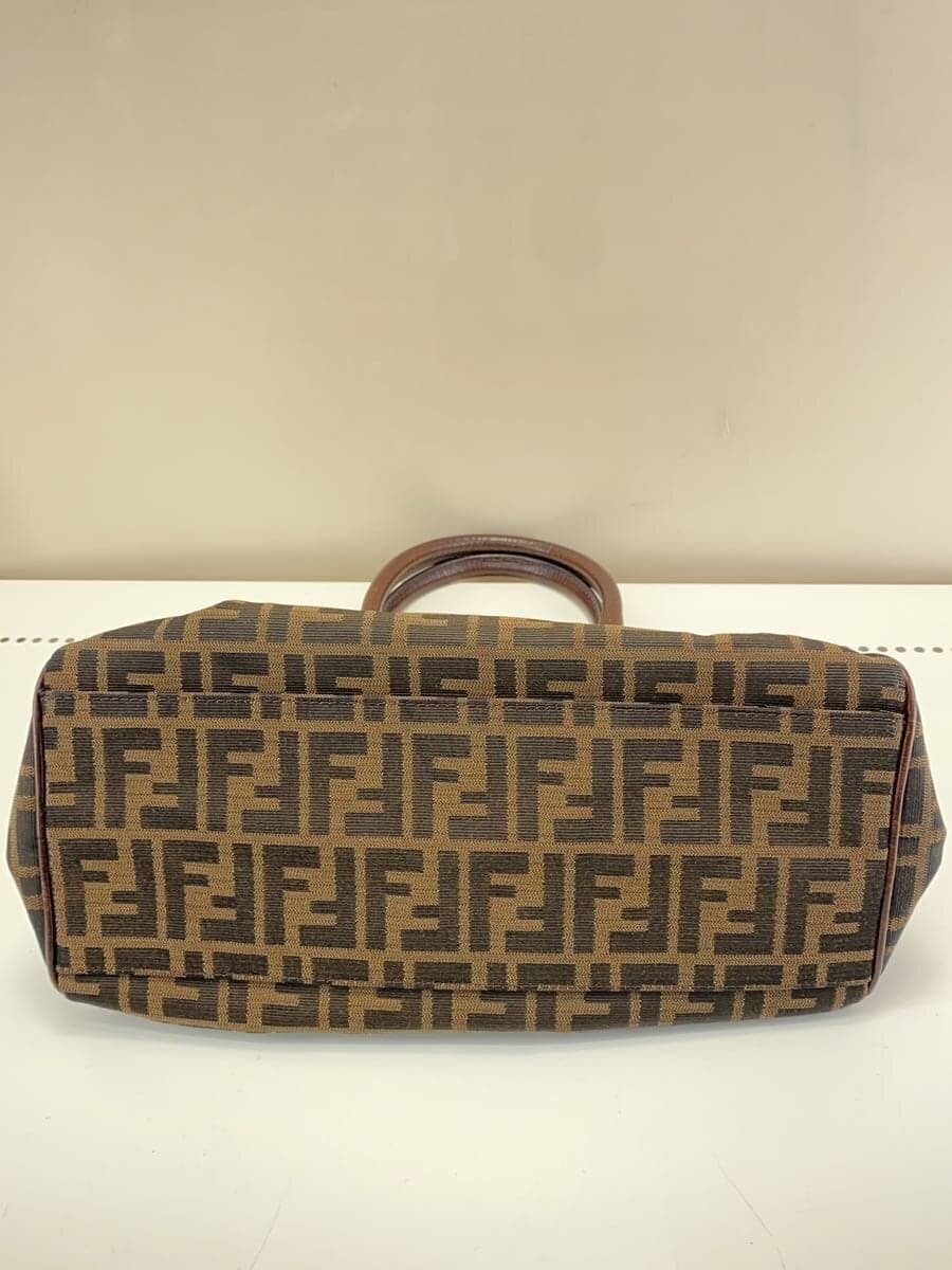 FENDI handbag canvas BRW all-over pattern Zucca pattern Etnico 4