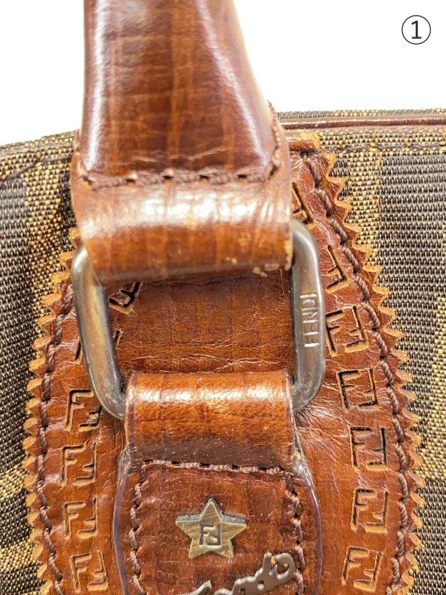 FENDI handbag canvas BRW all-over pattern Zucca pattern Etnico 7