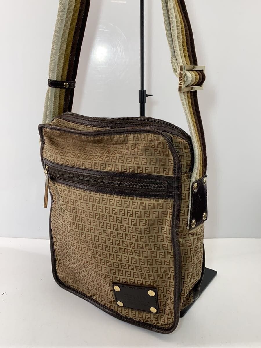 FENDI Shoulder Bag Nylon BRW 2