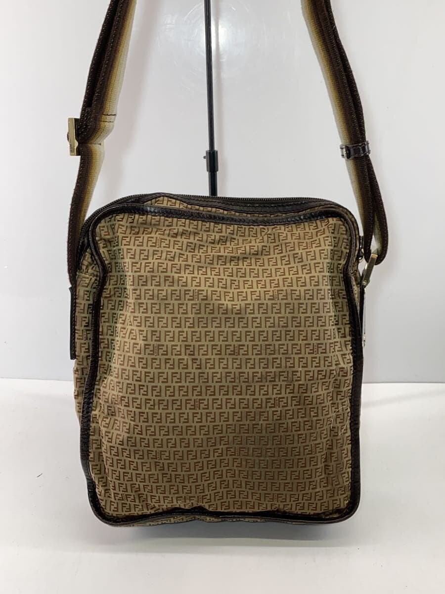 FENDI Shoulder Bag Nylon BRW 3