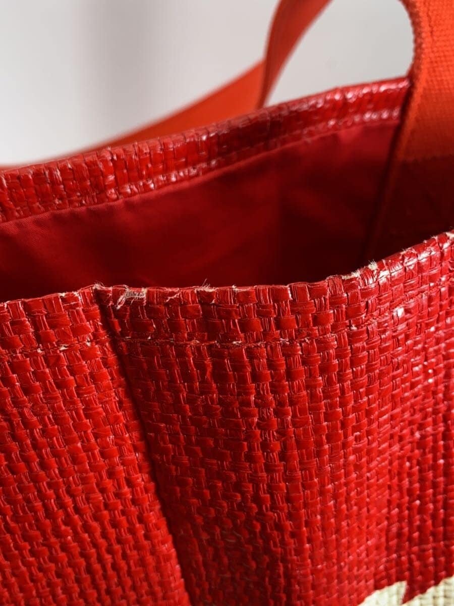 Supreme Tote Bag RED Edge Damage Considered 7