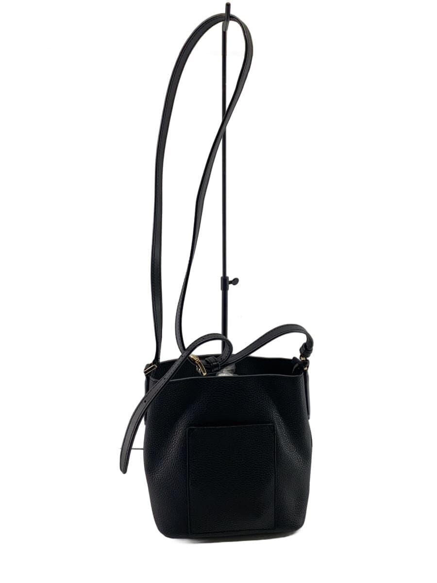 MICHAEL KORS Shoulder Bag Leather BLK Solid DB-1807 3