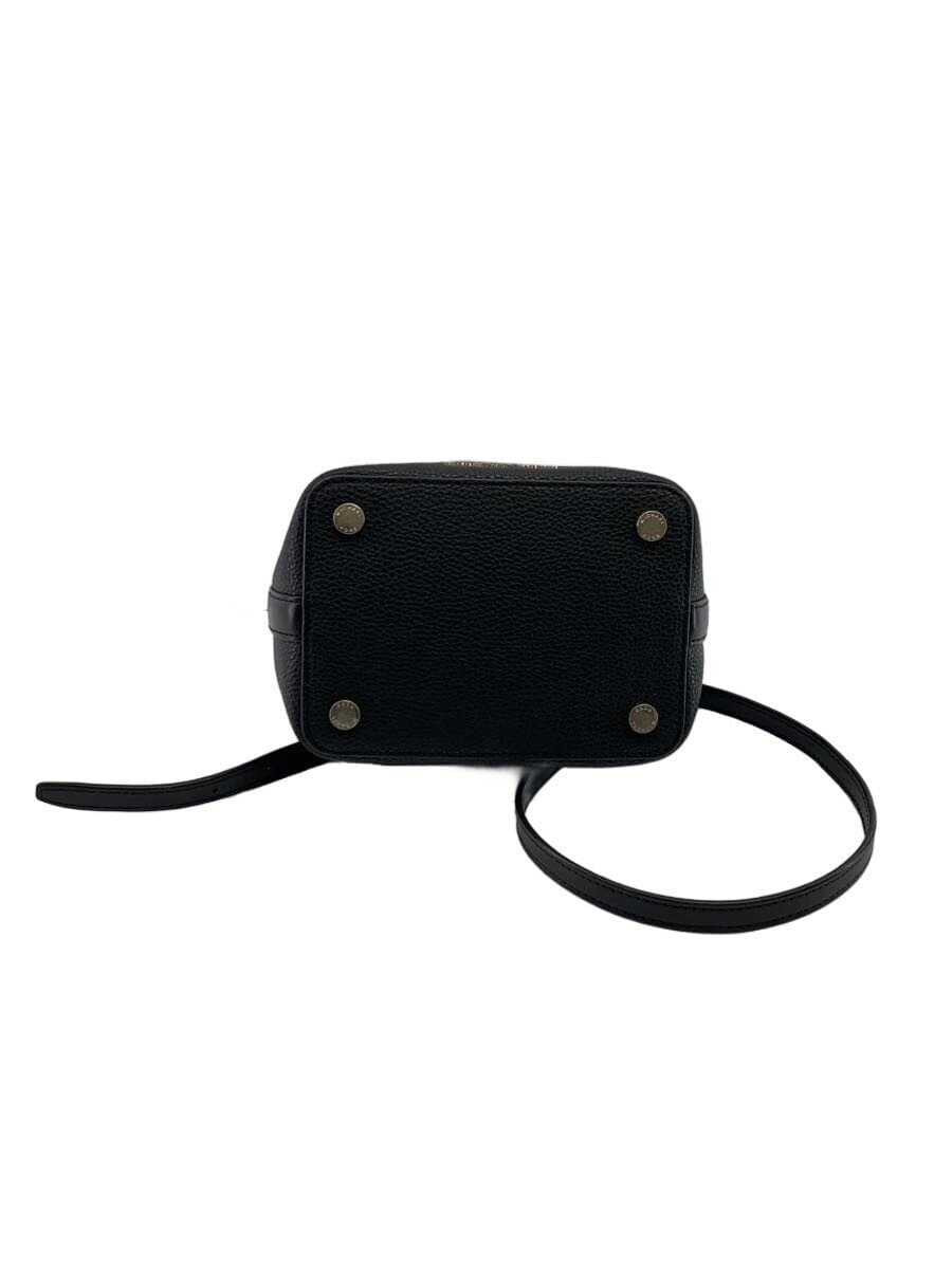 MICHAEL KORS Shoulder Bag Leather BLK Solid DB-1807 4