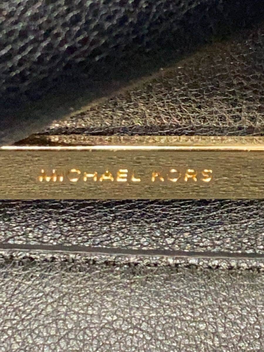 MICHAEL KORS Shoulder Bag Leather BLK Solid DB-1807 5