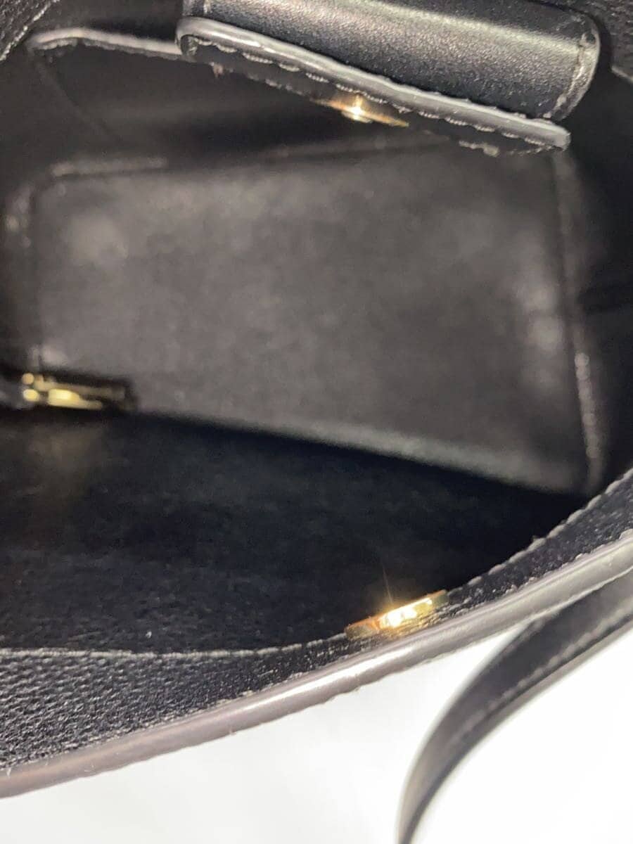 MICHAEL KORS Shoulder Bag Leather BLK Solid DB-1807 6