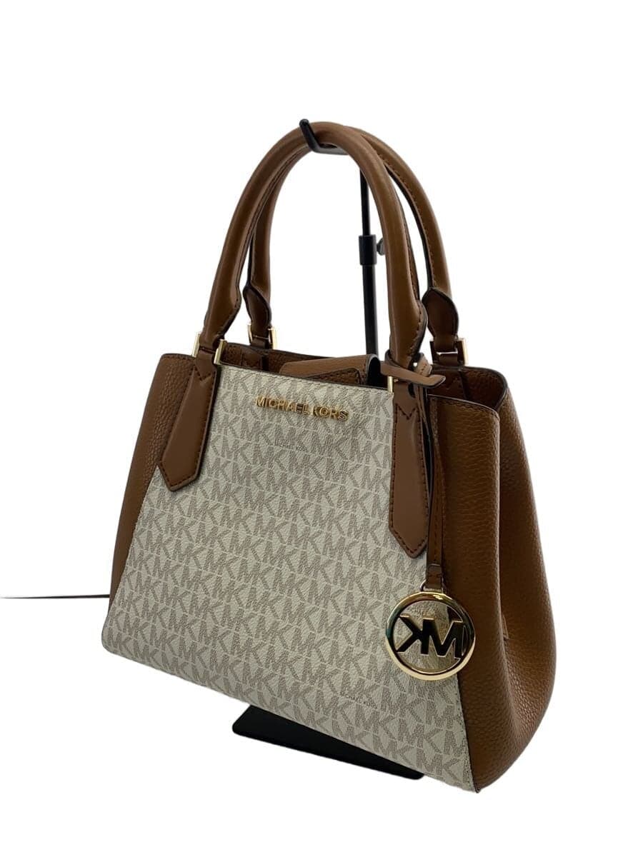 MICHAEL KORS Handbag Leather BRW All-over pattern DI-1906 2