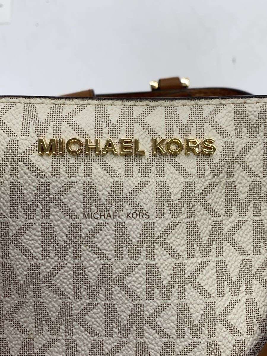 MICHAEL KORS Handbag Leather BRW All-over pattern DI-1906 5