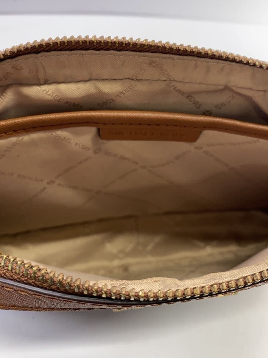 MICHAEL KORS Shoulder Bag Leather BRW All-over Pattern 6