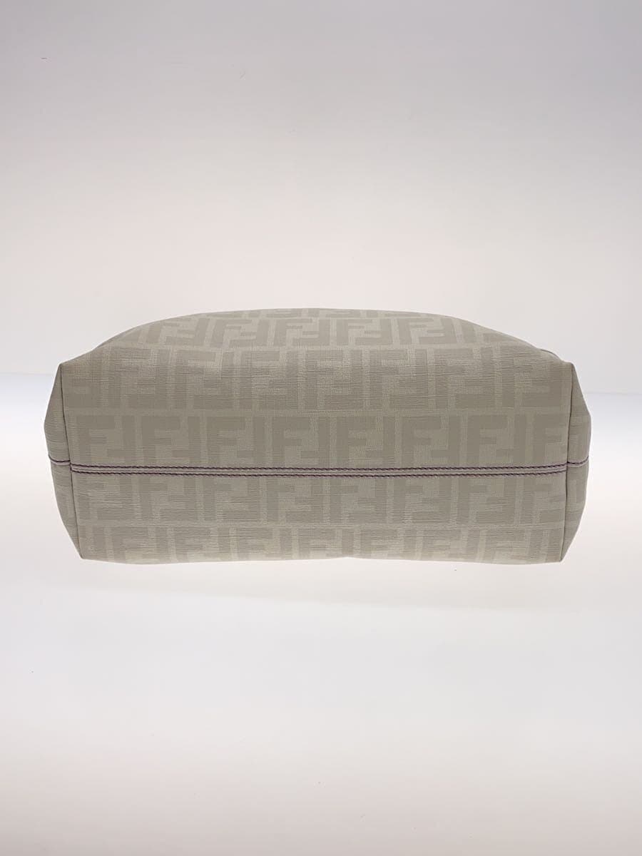 FENDI Zucca Tote Bag PVC WHT All Over Pattern 8BH198 4