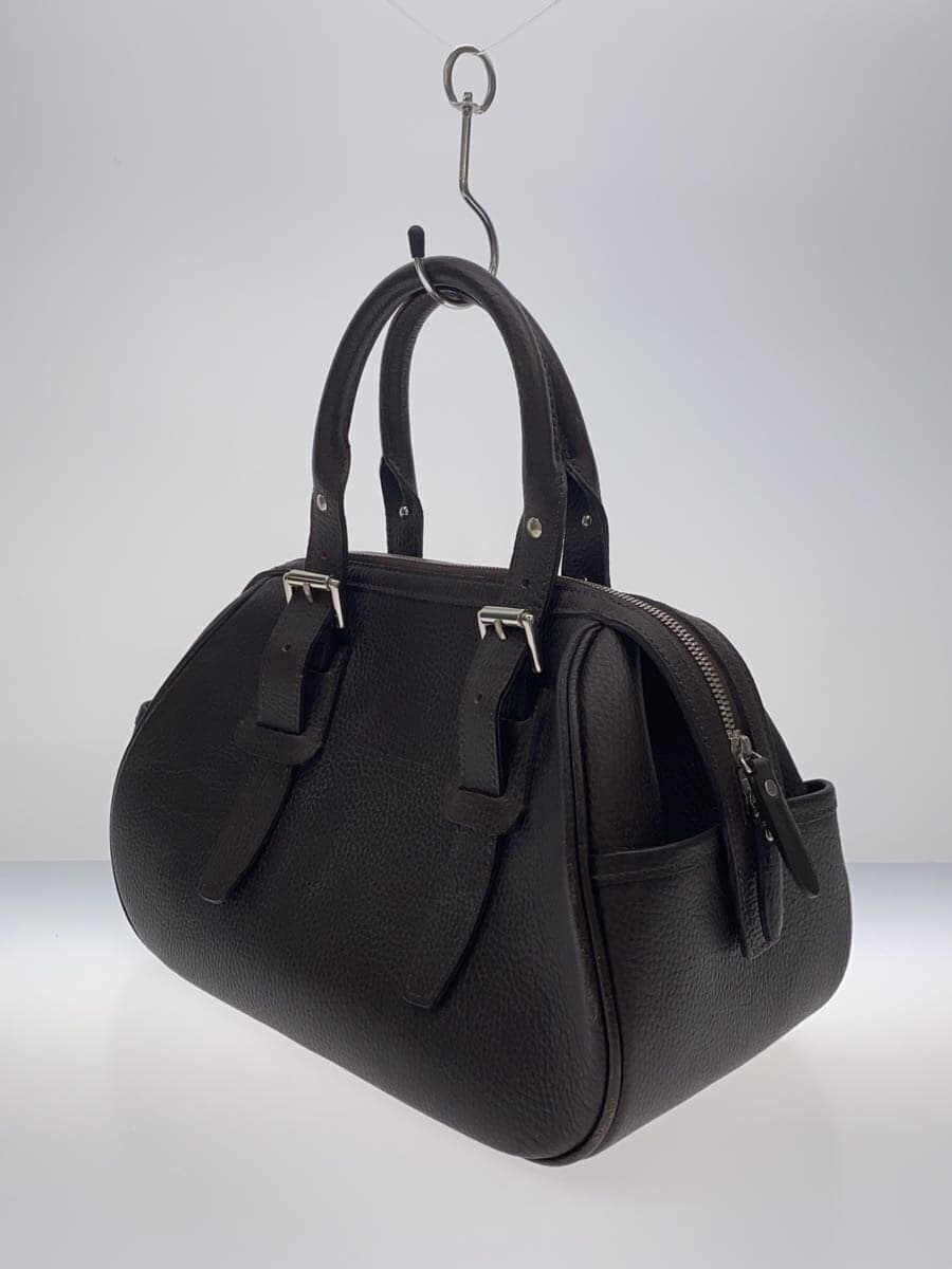 BURBERRY LONDON Liner Nova Check Mini Leather Boston Bag Handbag Leather BRW 2