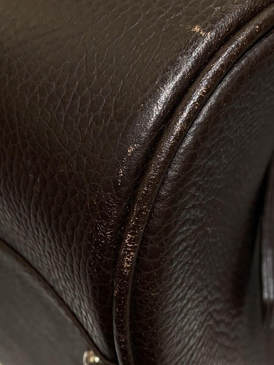 BURBERRY LONDON Liner Nova Check Mini Leather Boston Bag Handbag Leather BRW 9